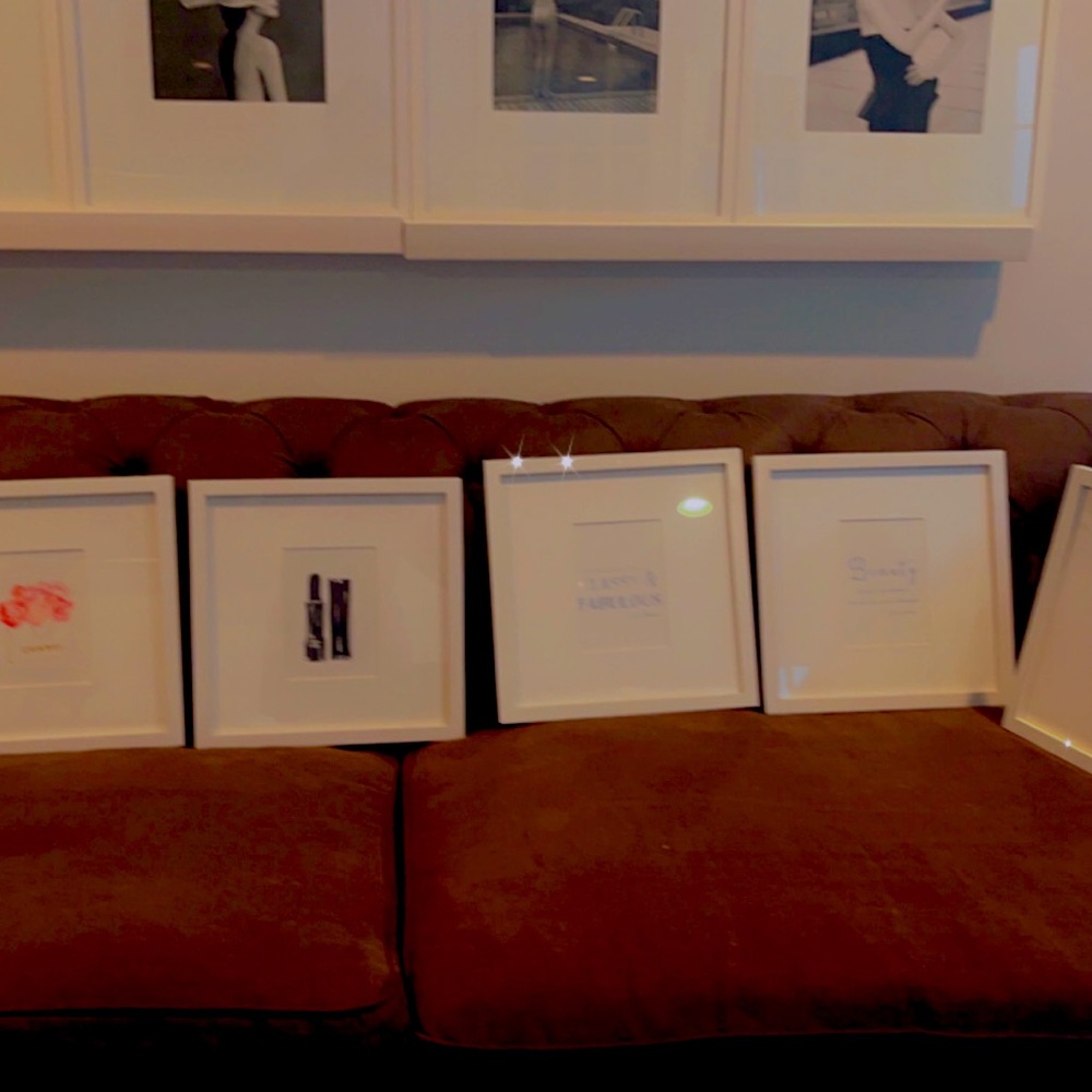 West Elm frames with art pics